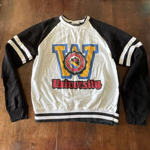 VTG WILSON Sweatshirt 70s/80s YOUTH Large 14/16 USA Preppie Collegiate Universit